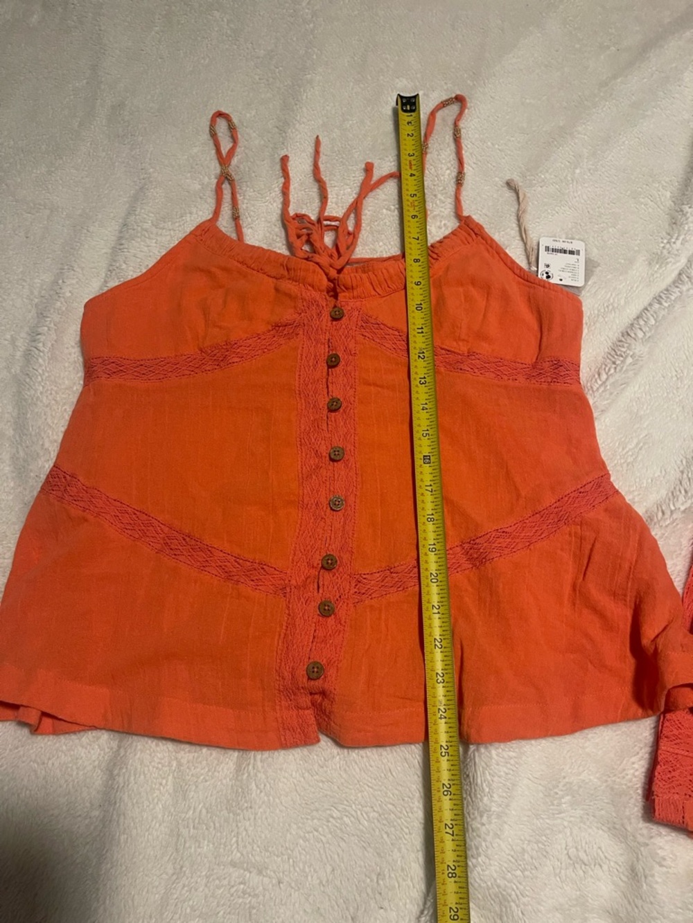 Free People Sundew Skirt Set Fusion Coral Sz L NWT - Picture 14 of 16